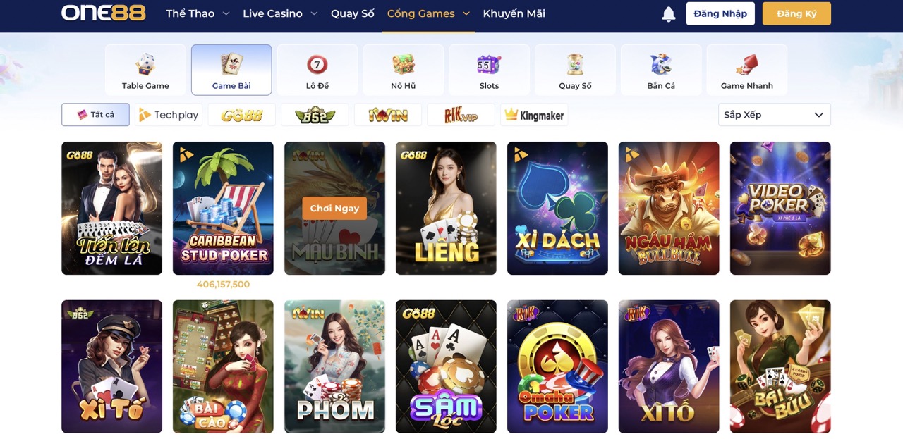 Kho game đa dạng với nhiều thể loại cá cược hấp dẫn