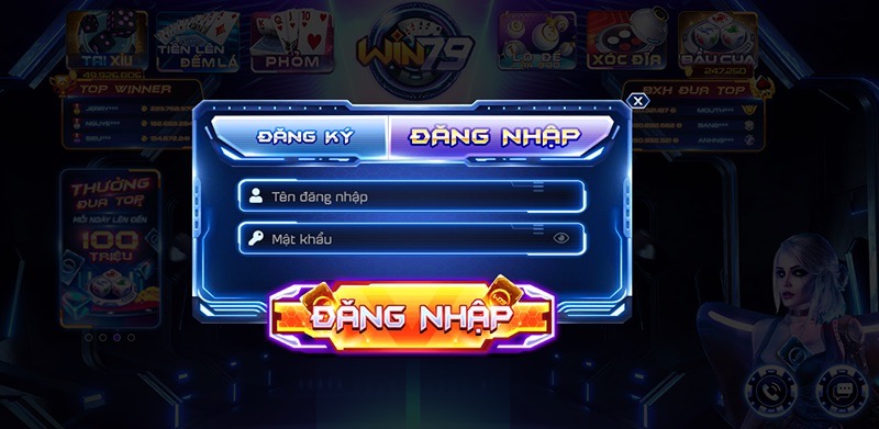 Cách đăng nhập vào cổng game win79