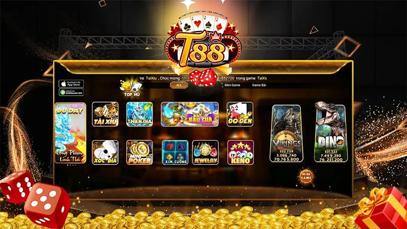Cổng game T88club mang lại nhiều trải nghiệm cuốn hút